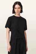 AllSaints tričko dámske bavlnené EDEN ARTIA TEE čierne W012JF