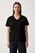 Aeronautica Militare T-shirt damski z bawełną czarny TS2552DJ00747