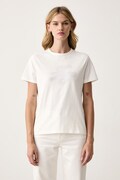 HUGO T-shirt damski bawełniany Damacia_10 biały 50570932