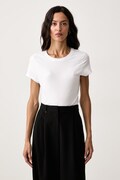 Tommy Hilfiger tričko dámske bavlnené s elastanom 3-pak biele UW0UW06657