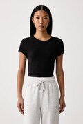 Tommy Hilfiger t-shirt női pamut elasztánnal 3-as csomag fekete UW0UW06657