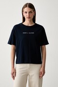 Tommy Hilfiger tričko dámské bavlněné námořnické modré UW0UW06616