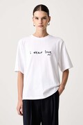 BOSS Orange T-shirt damski bawełniany C_Eregular_9 biały 50571491