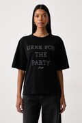 BOSS Orange T-shirt damski bawełniany C_Eregular_8 czarny 50571460