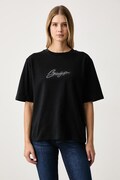 BOSS Orange T-shirt damski bawełniany C_Eregular_8 czarny 50571460