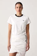 adidas Originals T-shirt damski bawełniany Adiluna Season 2 x Jennie biały LD4968