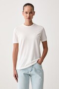 Lacoste T-shirt damski z lyocellem biały TF8366