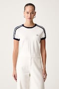 adidas Originals T-shirt damski z wiskozą biały KS9952