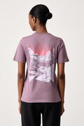 Dynafit T-shirt damski bawełniany BACK GRAPHIC fioletowy 08.0000072147