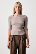 MM6 Maison Margiela t-shirt női gyapjú hozzáadásával bézs S52NC0361-M20122
