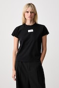 MM6 Maison Margiela T-shirt damski bawełniany czarny S52GC0327-M20258