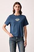 Tommy Hilfiger tričko dámske bavlnené modré WW0WW52365