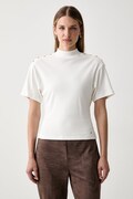 Tommy Hilfiger tričko dámské bavlněné béžové WW0WW52382