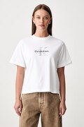 Calvin Klein Jeans T-shirt damski bawełniany biały LV047H802G