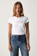 Armani Exchange tričko dámske bavlnené s elastanom biele XW002547 AF23955