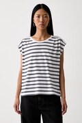Levi's top damski bawełniany PLEATED MUSCLE TANK biały 0085U