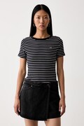 Levi's T-shirt damski bawełniany z elastanem HAYES czarny 001J3