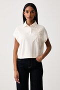 United Colors of Benetton t-shirt γυναικείο βαμβακερό μπεζ 39ZPD10DB