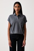 United Colors of Benetton T-shirt damski bawełniany szary 39ZPD10DB