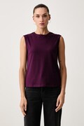 United Colors of Benetton top ženski bombažen vijoličen 38YTD10DA