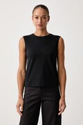 United Colors of Benetton top ženski bombažen črn 38YTD10DA