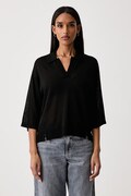 United Colors of Benetton camicetta da donna con viscosa nera liscia 13I8D301P