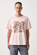 United Colors of Benetton T-shirt γυναικείο βαμβακερό ροζ 3RPCD10DN