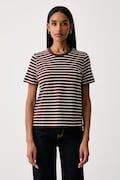 United Colors of Benetton T-shirt damski bawełniany brązowy 31DQD10DJ