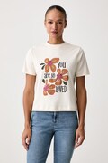 United Colors of Benetton kratka majica ženska bombažna bež 3DCJD10DI