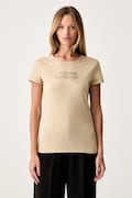 Armani Exchange T-shirt damski bawełniany niebieski XW002768 AF10356