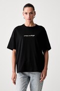 Armani Exchange T-shirt damski bawełniany czarny XW002766 AF10356