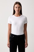 Trussardi tričko dámské s bavlnou bílé G0266000325N