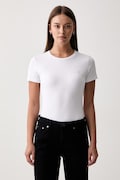 Trussardi tričko dámské s bavlnou bílé G0266000325N