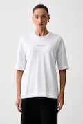 Trussardi T-shirt damski bawełniany biały G0286000327N