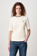 Fred Perry T-shirt damski z bawełną beżowy G3165