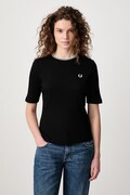 Fred Perry T-shirt damski z bawełną czarny G3165