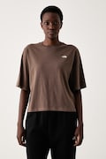 The North Face T-shirt damski bawełniany Essential brązowy NF0A8H711OI1