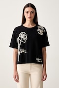 Weekend Max Mara t-shirt γυναικείο βαμβακερό WKDSALA μαύρο 2625976051600