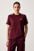 adidas Originals tricou pentru femei cu bumbac Pleated burgundia LG4311