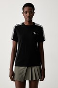adidas Originals футболка жіноча бавовняна з еластаном Lace Injection чорна LG4263