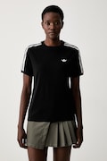 adidas Originals футболка жіноча бавовняна з еластаном Lace Injection чорна LG4263