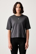 EA7 Emporio Armani T-shirt treningowy damski bawełniany szary AF21060.7W001345