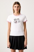 Puma T-shirt damski bawełniany z elastanem PUMA X POWER PUFF GIRLS biały 638886