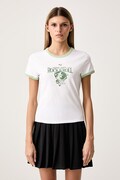 Puma T-shirt damski bawełniany z elastanem PUMA X POWER PUFF GIRLS biały 638886