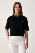 Guess T-shirt damski bawełniany MURIEL czarny V6BP17 K7351
