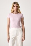Guess T-shirt damski MARILU różowy V6BP14 K7191