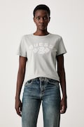 Guess T-shirt damski z bawełną FABRIZIA zielony V6BI20 K6751