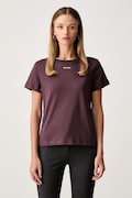 Pinko kratka majica ženska bombažna bordo 100373 A3HK
