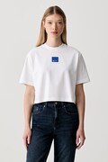 Karl Lagerfeld Jeans T-shirt damski bawełniany biały B3W17022