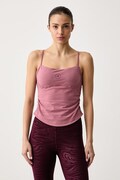 adidas by Stella McCartney top do jogi damski z dodatkiem lyocellu fioletowy KR6220
